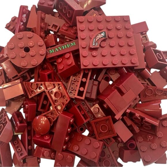Lego Dark Red Bulk Lot rare scares pieces - Picture 7 of 12
